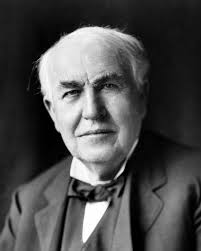 Thomas Edison, inventor of  the commercially practical incandescent lightbulb (among other things) and natty dresser.